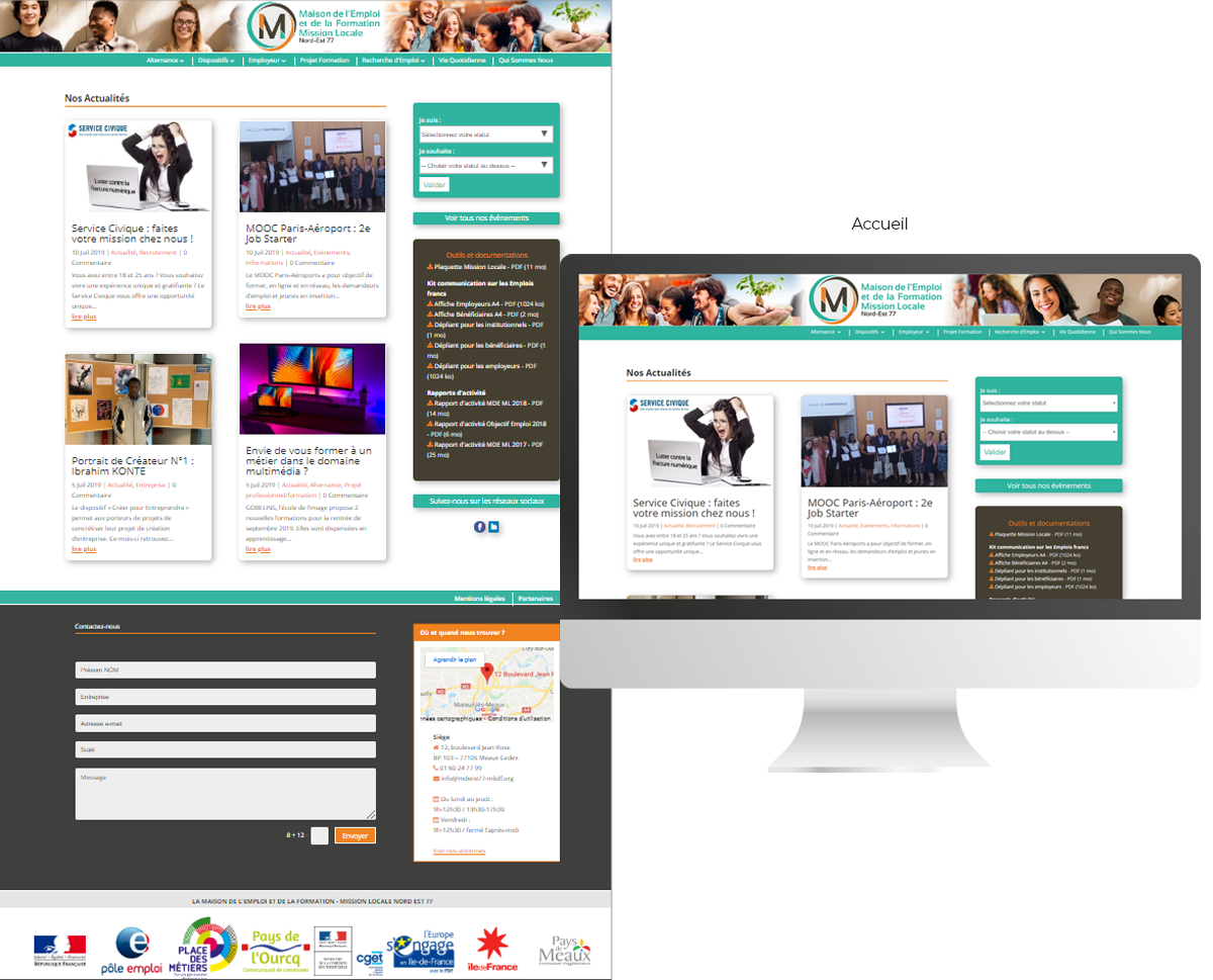 Site web- Accueil