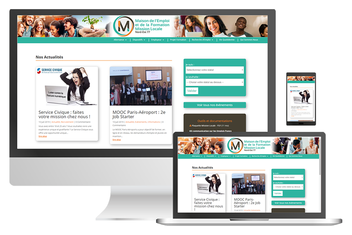 Site web responsive