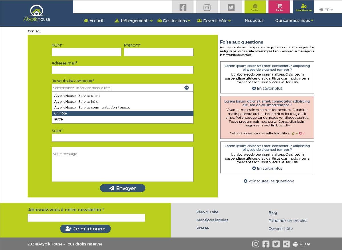 Site web-contact